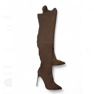 Elegant Brown Over-the-Knee Boots